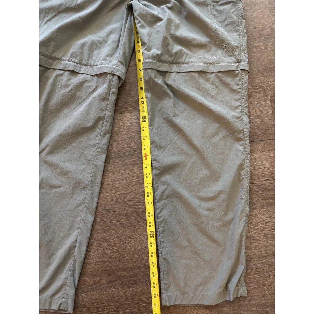 Columbia PFG‎ Pants Omni Shade Performance Fishing Gear Convertible Size XL Tan